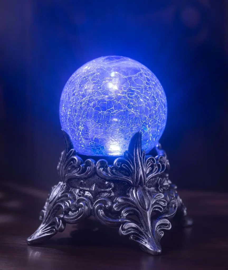 Seasons Mystic Crystal Ball with Color Changing Lights