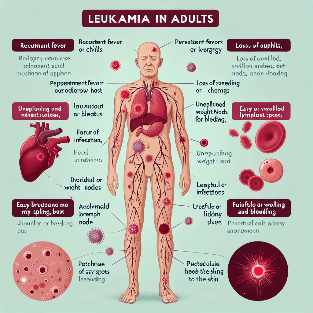 what are the signs of leukemia in adults