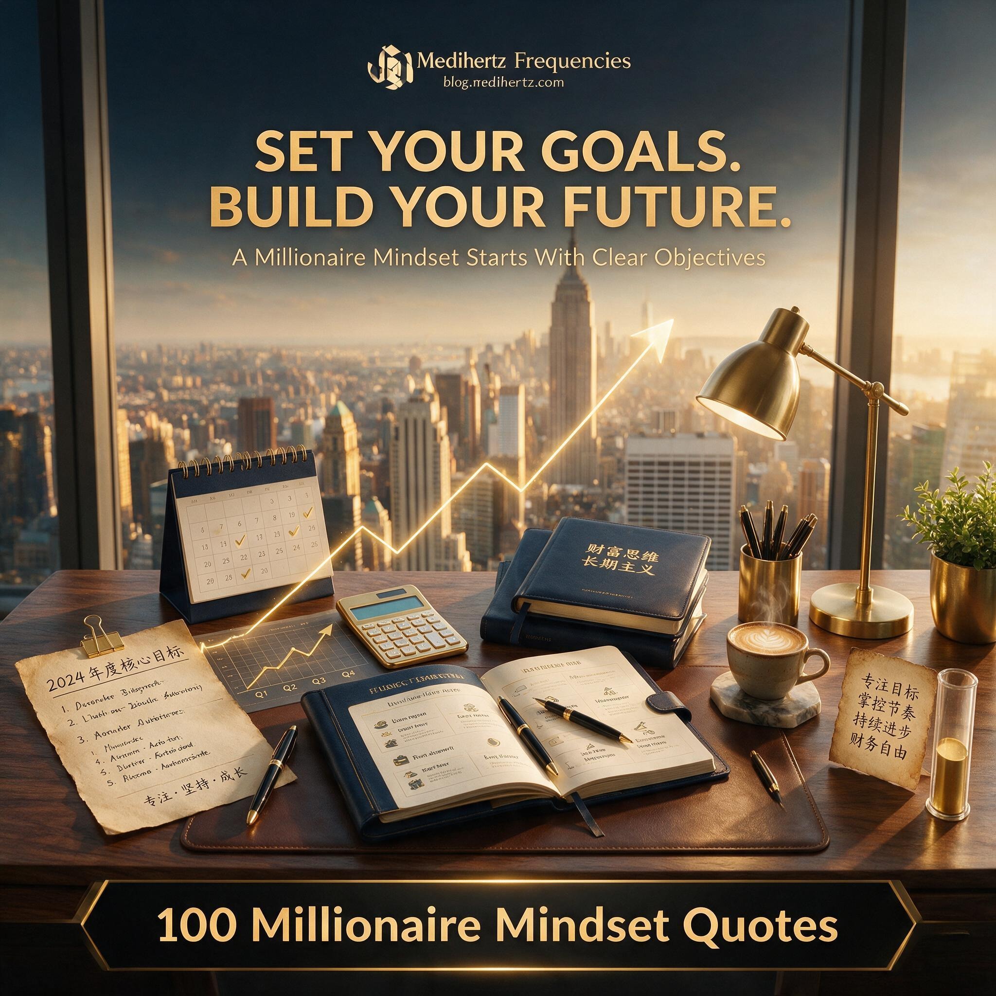 100 Best Millionaire Mindset Quotes for Success, Growth, Wealth and Personal Development – Medihertz Frequencies