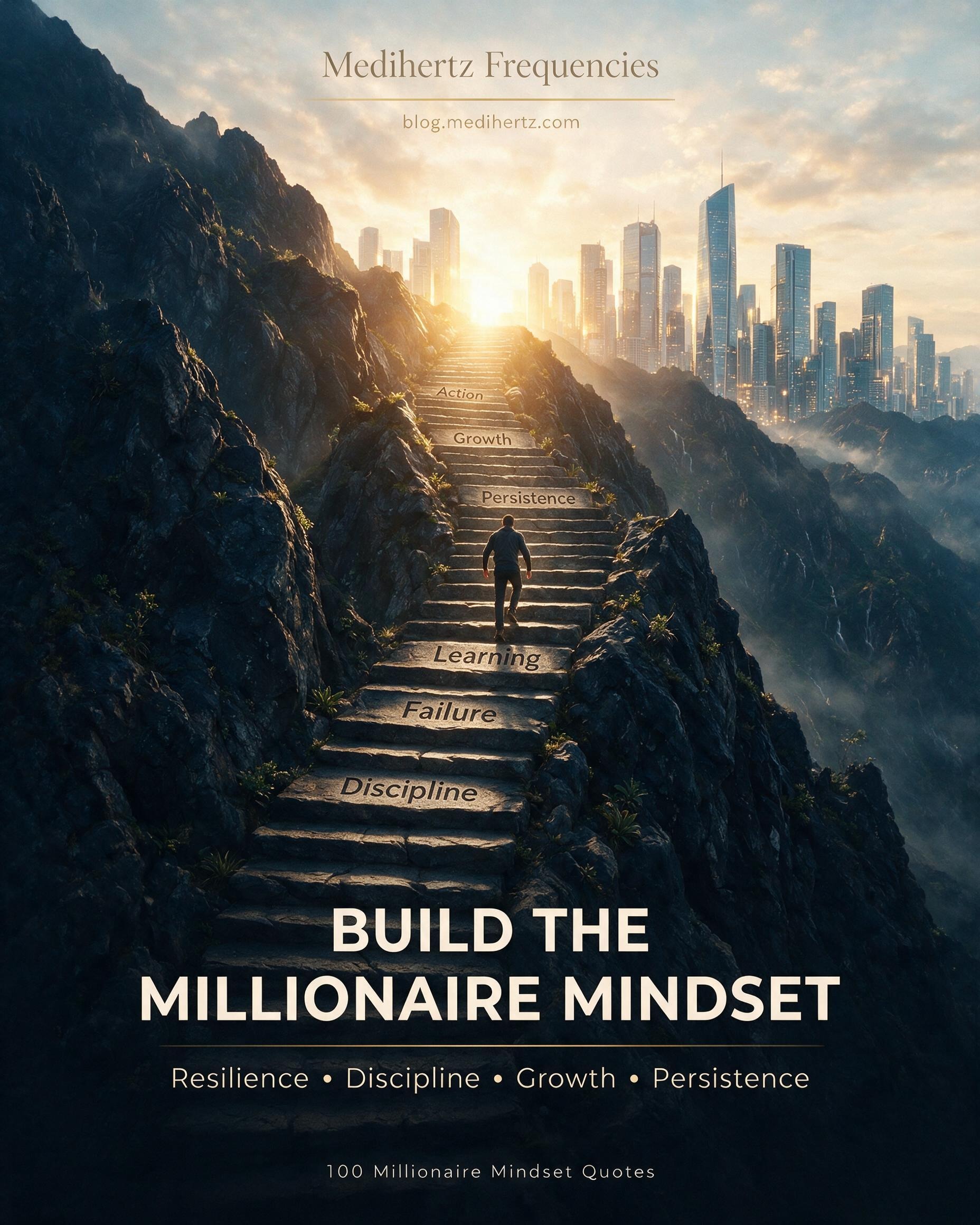 100 Best Millionaire Mindset Quotes for Success, Growth, Wealth and Personal Development – Medihertz Frequencies