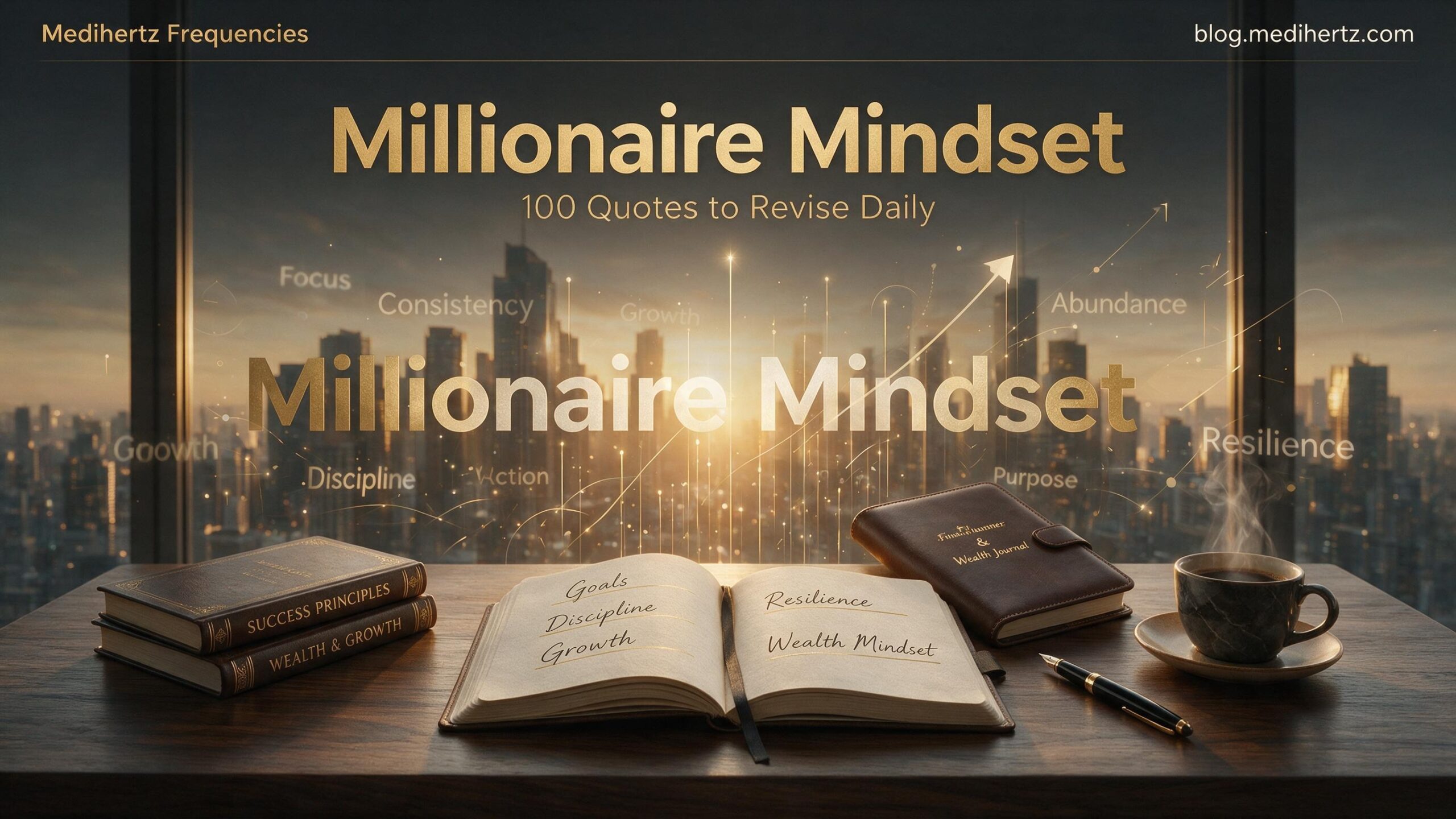 100 Best Millionaire Mindset Quotes for Success, Growth, Wealth and Personal Development – Medihertz Frequencies