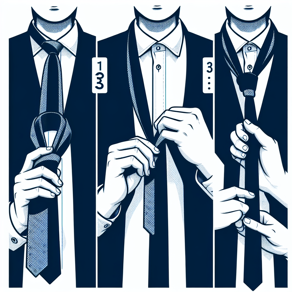 How to tie a tie in 3 steps step by step?