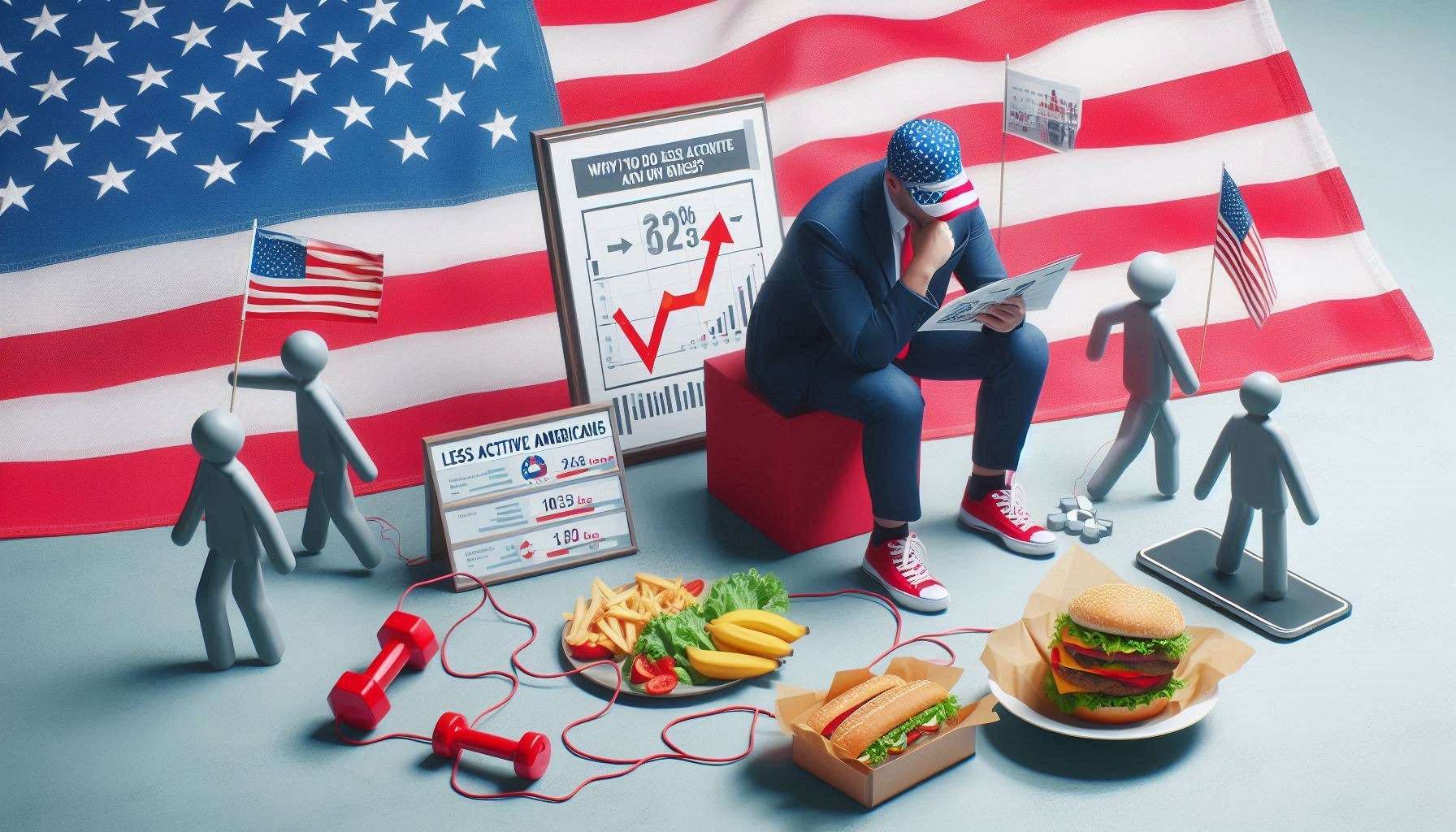 Why do less active Americans not increase their Activity Levels?