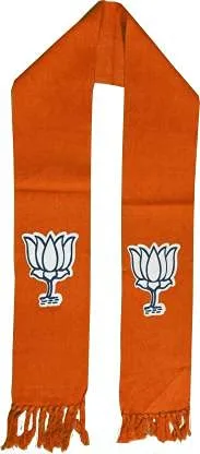  OMG BJP Body Flag Skarf / Patka / BJP Dupatta Flag Woven Men & Women Muffler (Cotton)