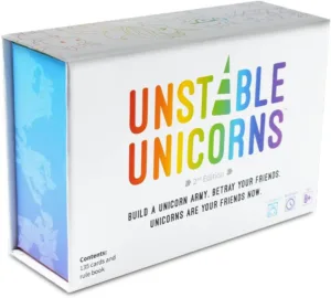 Unstable Games - Unstable Unicorns Base Game - Competitive Award-Winning Card Game For Kids, Teens, Adults - 2-8 Players, Easy, Quick