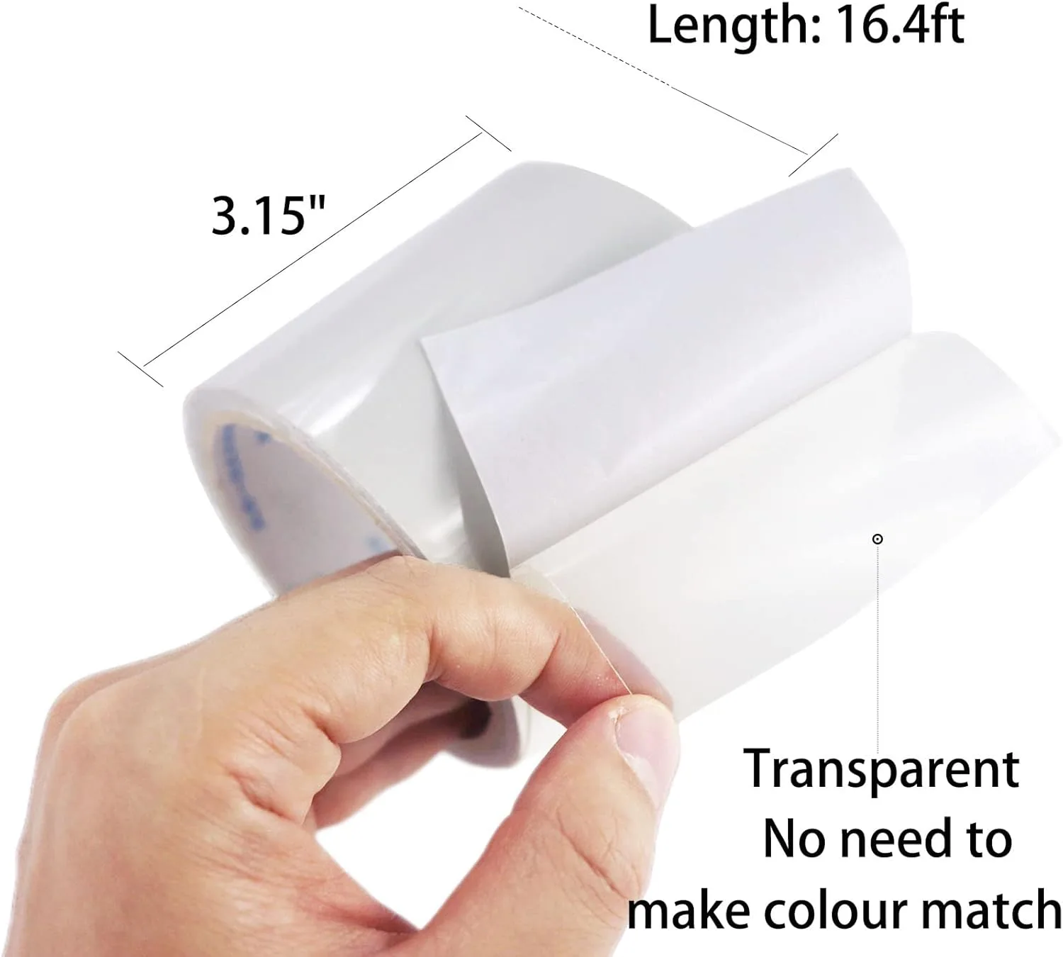 Waterproof Tent Repair Tape Kit - PVC Coated Surface and Ultrastrong Sticky Tenacious Clear Tape, Fabric Repair Tape for Canvas Repair Tape, RV Awning Repair Tape etc.