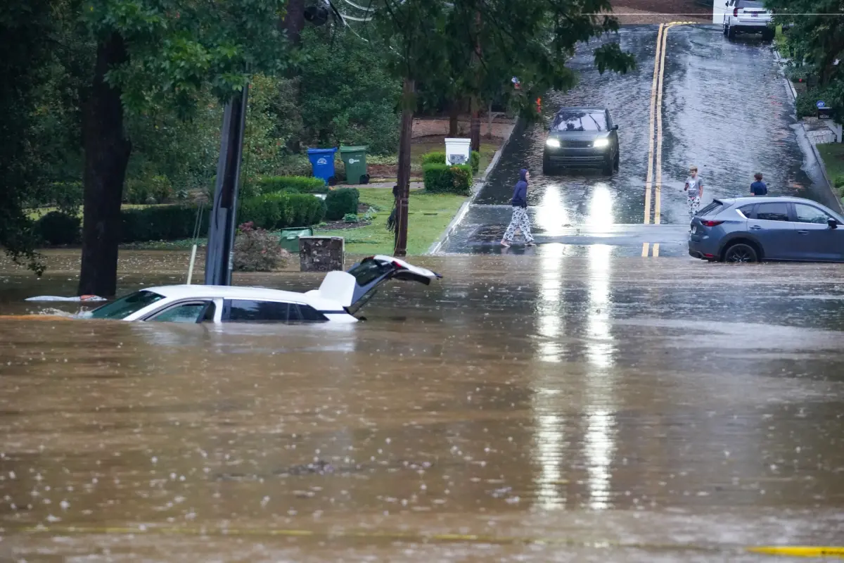 Drone footage shows historic flooding, Helene aftermath in Asheville