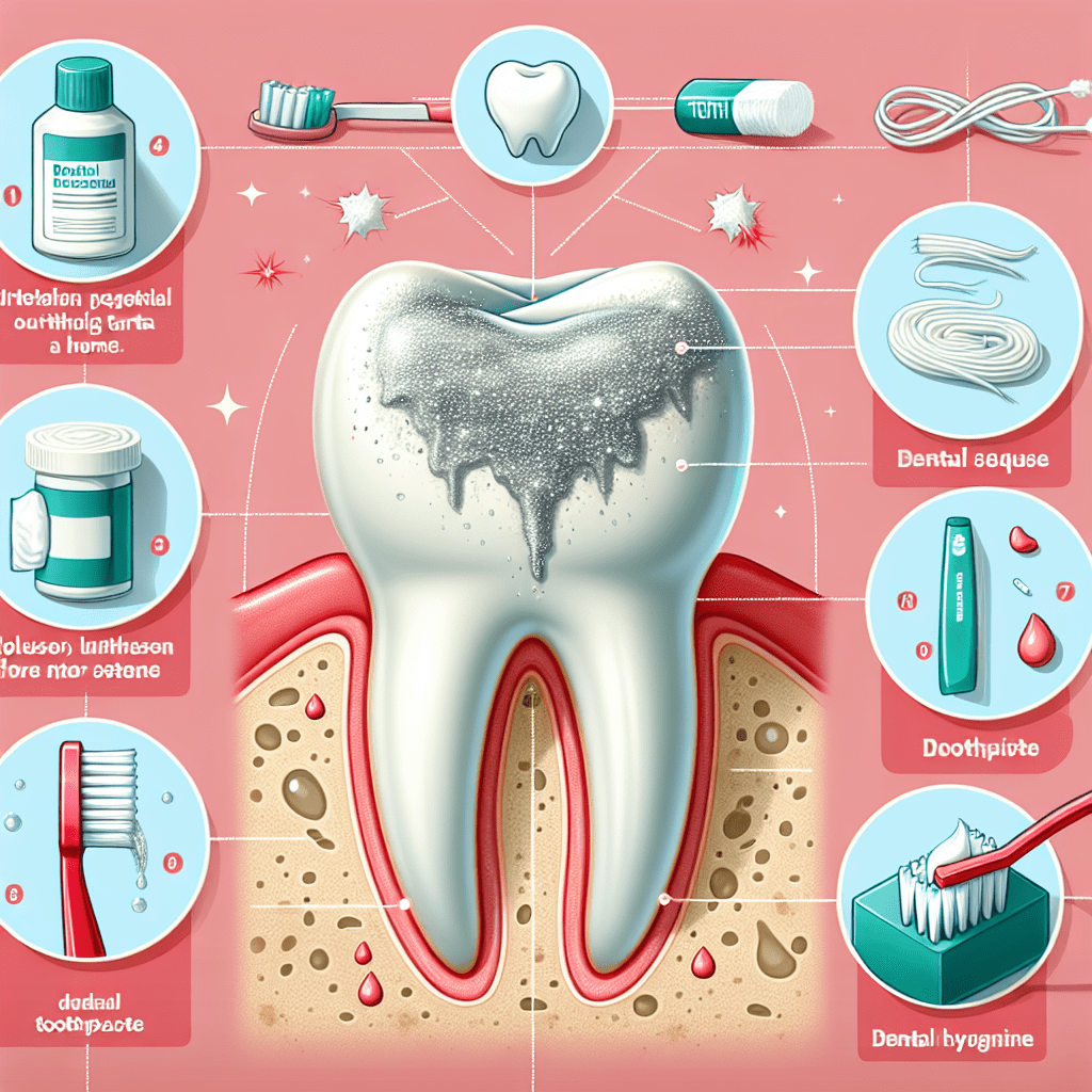 How can I remove hardened tartar from my teeth at home?