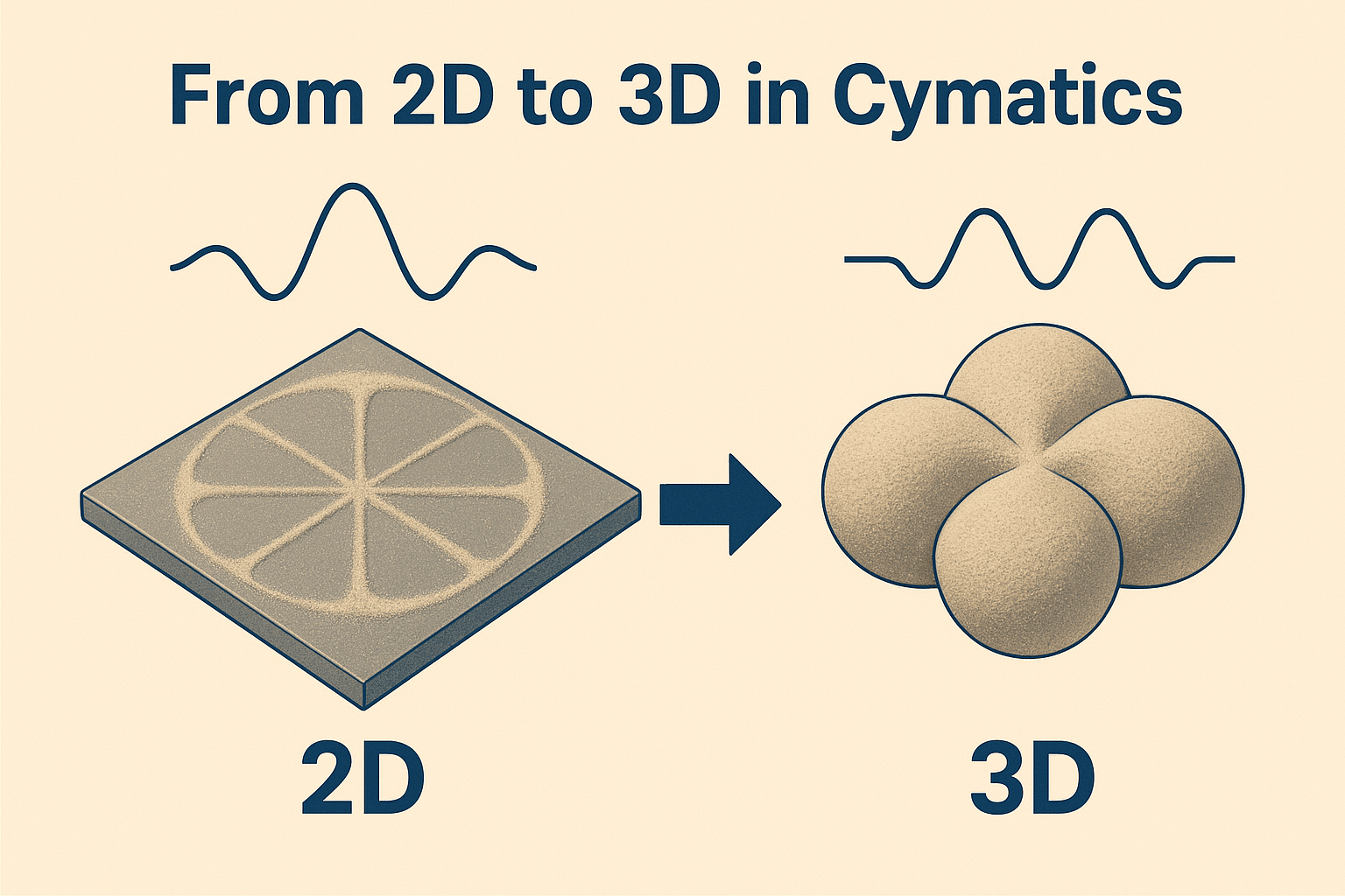 Cymatics: From 2D Sand Patterns to 3D Sound Sculptures
