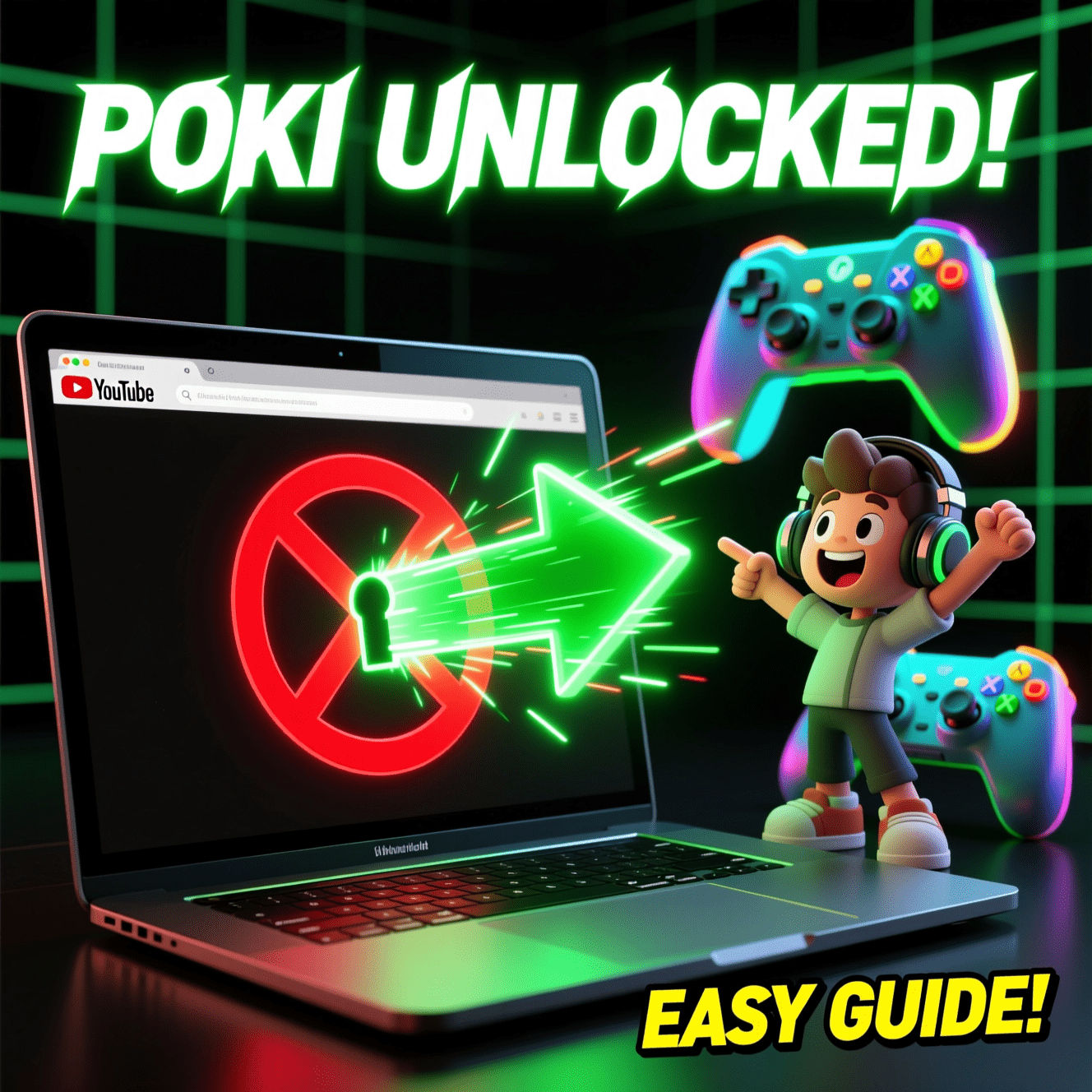 Style: Flat iconography, infographic style, easy to understand at a glance.
Subject: Four distinct icons arranged in a grid, each representing one of the main methods from the article:
1. A shield with a keyhole (VPN).
2. A browser window with a looping arrow (Proxy).
3. A phone with 5G/Wi-Fi signals emanating from it, pointing to a laptop (Mobile Hotspot).
4. The Google "G" logo with an arrow pointing to a game controller (Google Translate Trick).
Composition: Clean, organized grid. Minimal text, just labels for each icon (VPN, Proxy, etc.).
Color Palette: Consistent, muted brand colors for a professional look.
Mood: Educational, structured, and resourceful.
