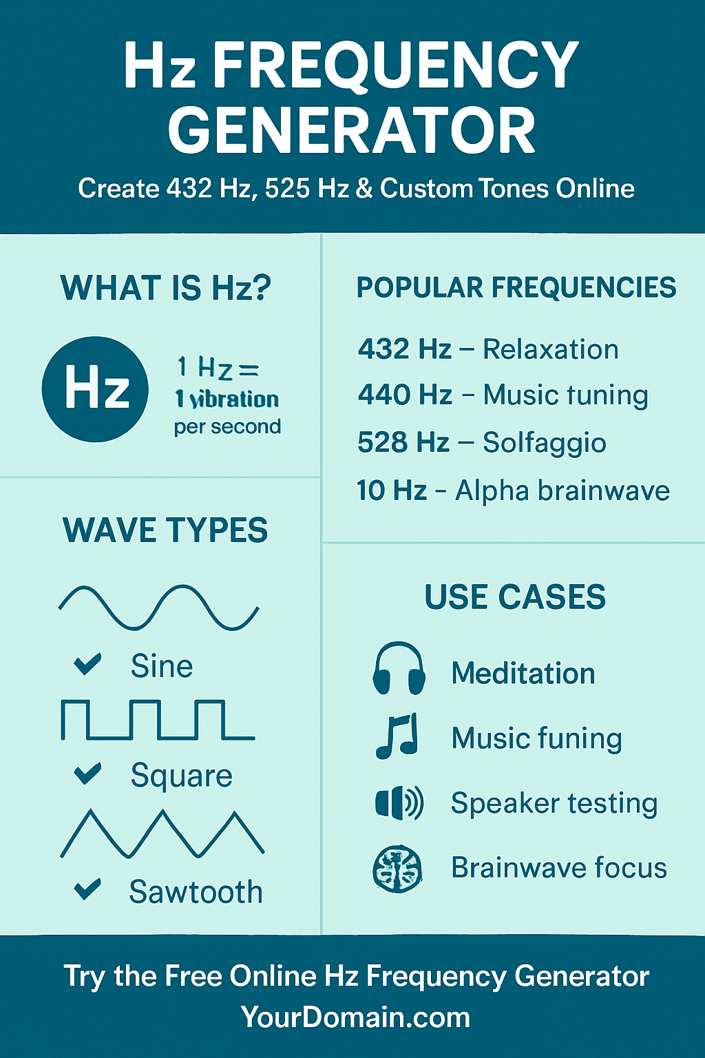 Hz Frequency Generator (Free Online Tool + Complete Frequency Guide) 10 Hz Frequency Generator (Free Online Tool + Complete Frequency Guide)