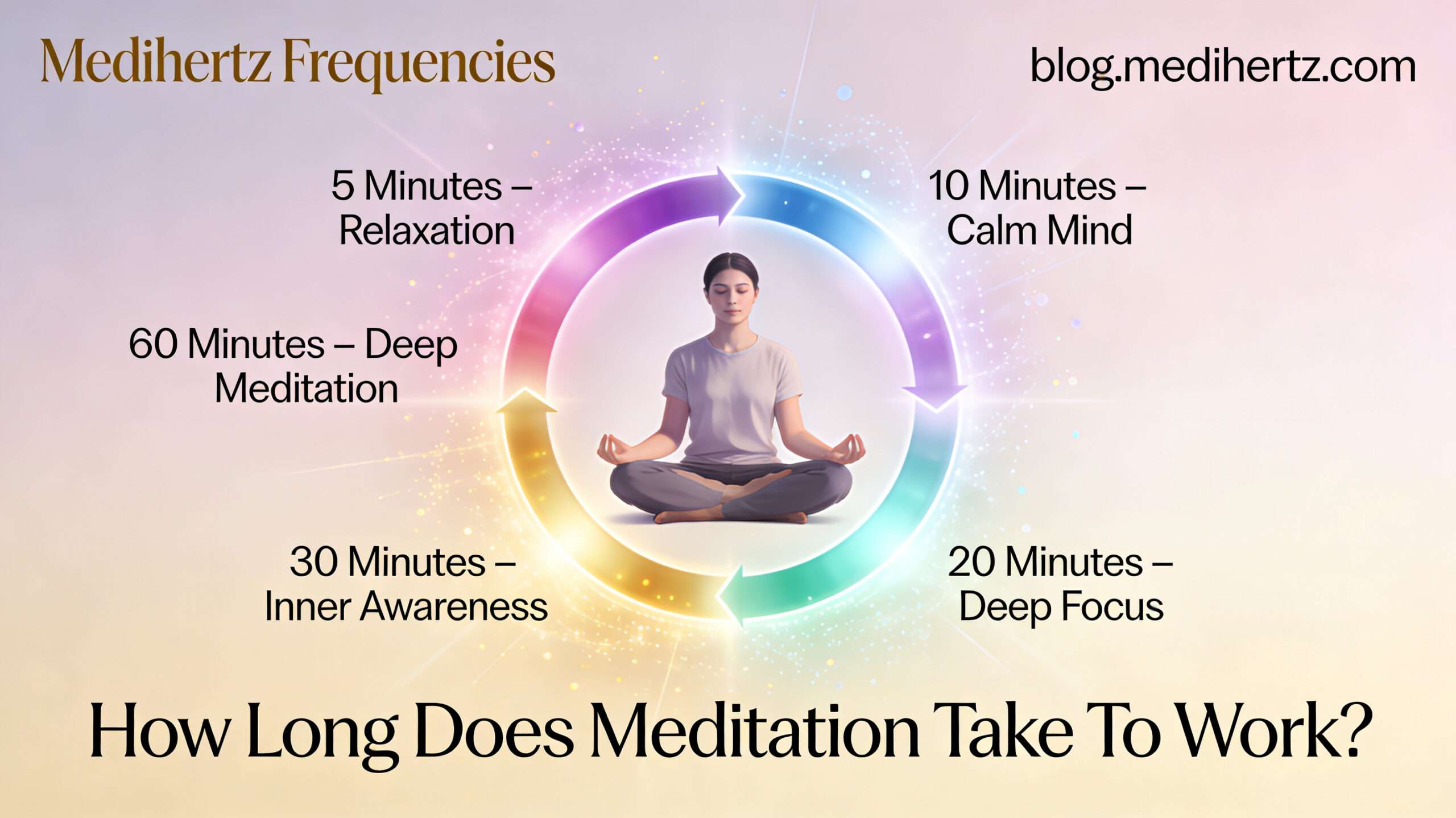 How Does Meditation Reduce Stress: What Most People Wish They Knew Earlier 8 Meditation for stress relief showing mindfulness practice, chakra meditation, brainwave states, sound frequencies, OM chanting, relaxation techniques, anxiety reduction, focus improvement, spiritual meditation, and healing frequency tools by Medihertz Frequencies.