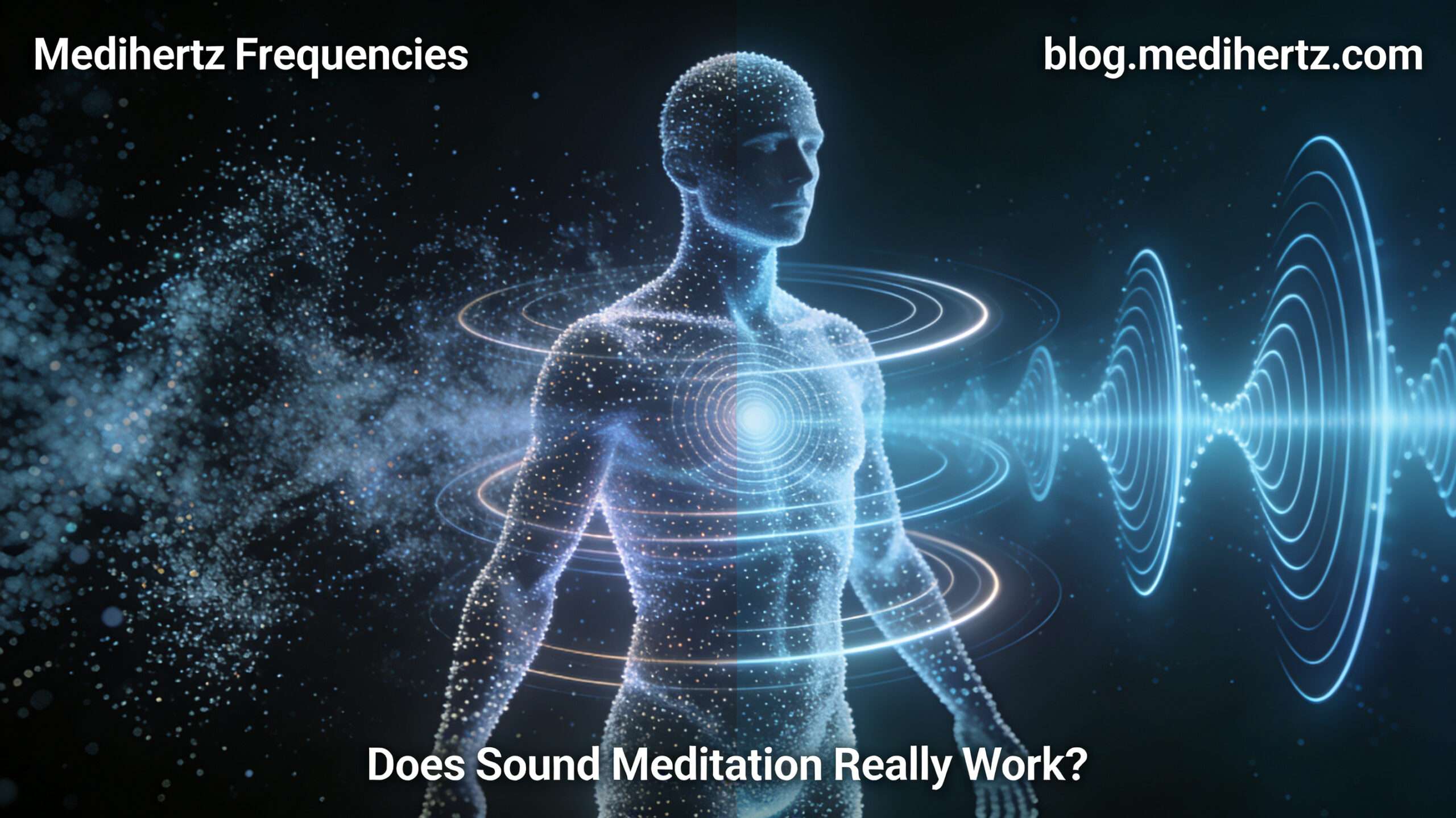 How Does Meditation Reduce Stress: What Most People Wish They Knew Earlier 11 Meditation for stress relief showing mindfulness practice, chakra meditation, brainwave states, sound frequencies, OM chanting, relaxation techniques, anxiety reduction, focus improvement, spiritual meditation, and healing frequency tools by Medihertz Frequencies.