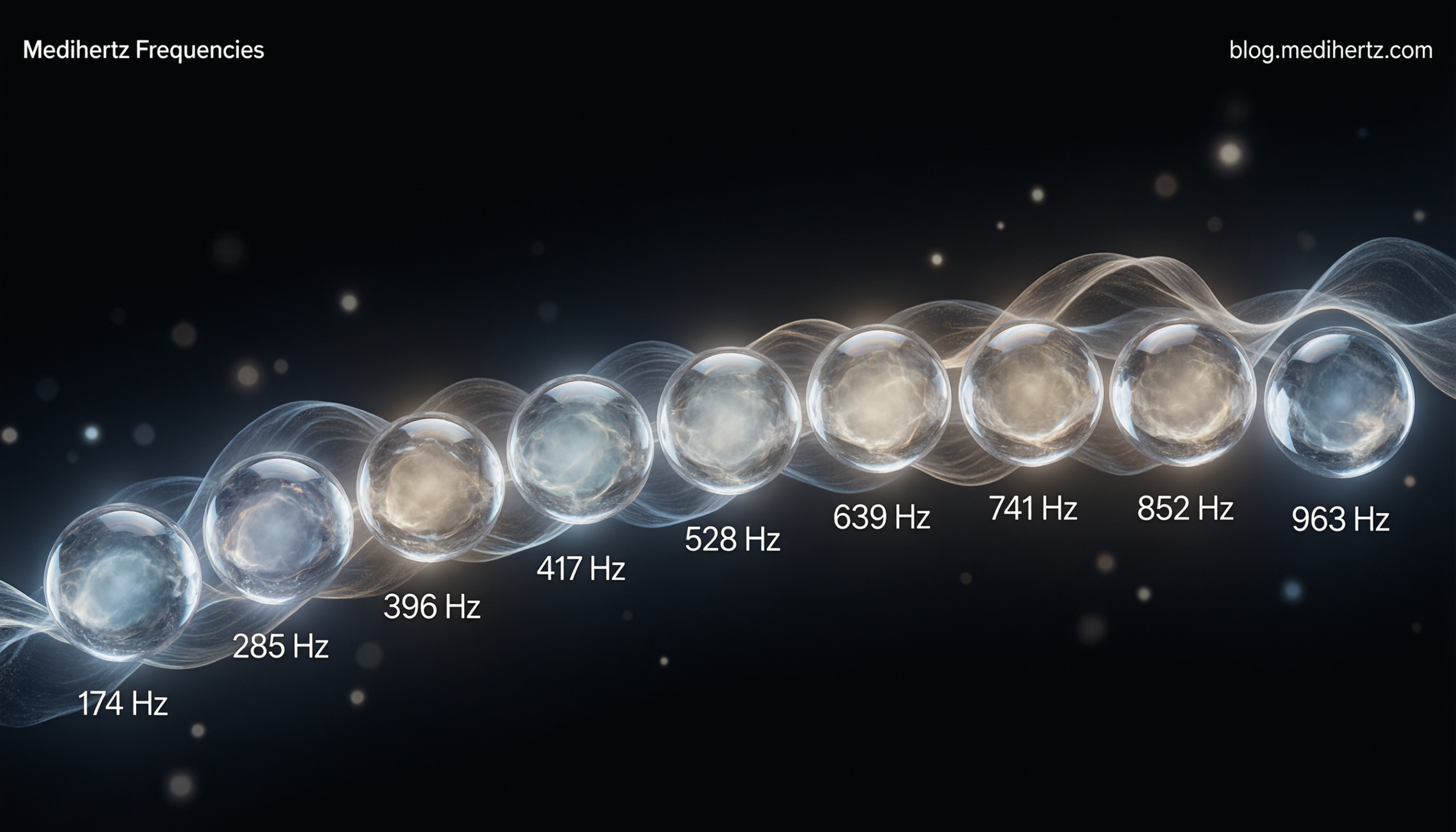 Solfeggio Frequency Hub live wallpaper displayed on a premium desktop workstation in a bright meditation-inspired office. Interactive frequency generator featuring 528 Hz healing frequency, meditation sounds, sleep music, focus enhancement, relaxation tones, sound therapy, wellness frequencies, cymatic patterns, and immersive 4K live wallpapers for PC. 5