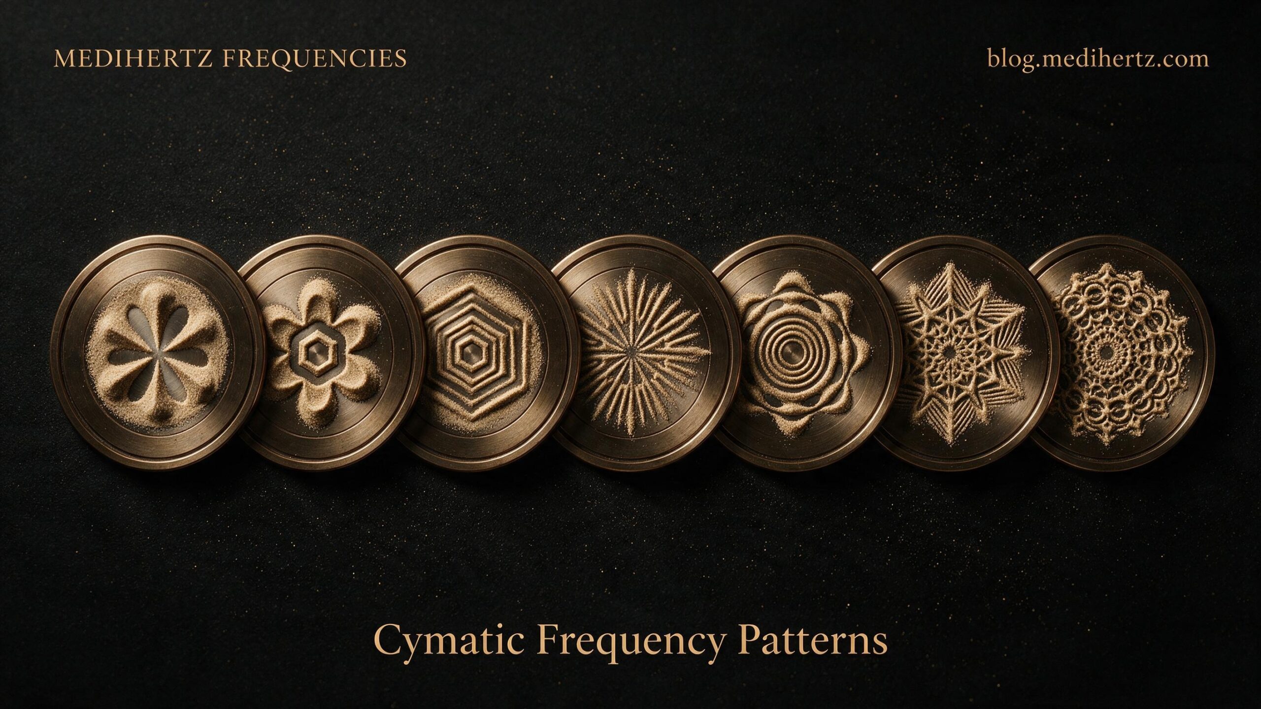 Voice and audio input creating visible cymatic sand patterns in real time
