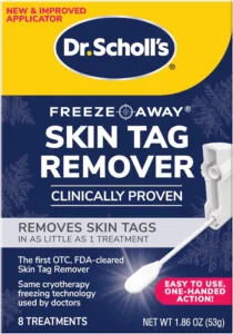 Dr. Scholl's Freeze Away Skin TAG Remover, 8 Ct // Removes Skin Tags in As Little As 1 Treatment, FDA-Cleared, Clinically Proven, 8 Treatments