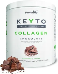 Keto Collagen Protein Powder with MCT Oil – Keto and Paleo Friendly Grass Fed and Pasture Raised Hydrolyzed Collagen Peptides – Fits Low Carb Diet and Keto...