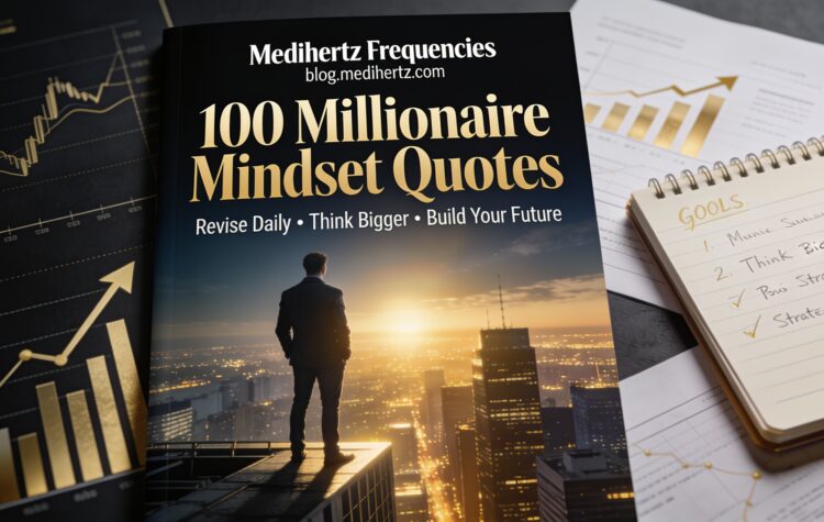 100 Best Millionaire Mindset Quotes for Success, Growth, Wealth and Personal Development – Medihertz Frequencies