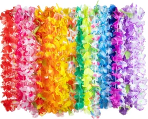 oyin Toy 36 Counts Hawaiian Leis Bulk, Tropical Flower Lei Hawaiian Lei Beach Hawaii Luau Party Favors Decoration Birthday Party Supplies(3 Dozen)