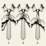 How to tie a tie in 3 steps step by step?