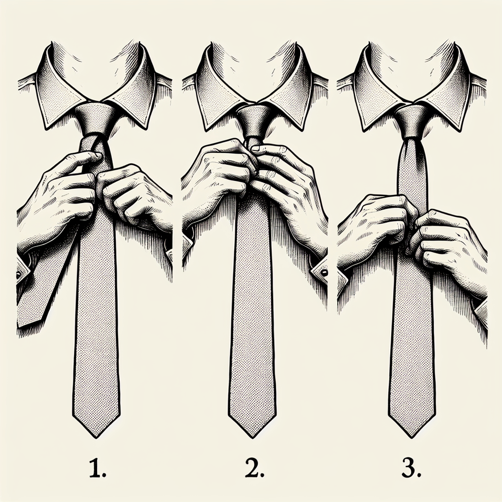 How to tie a tie in 3 steps step by step?