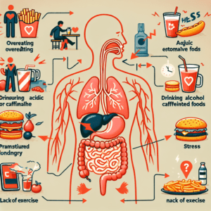 What are major causes of heartburn?