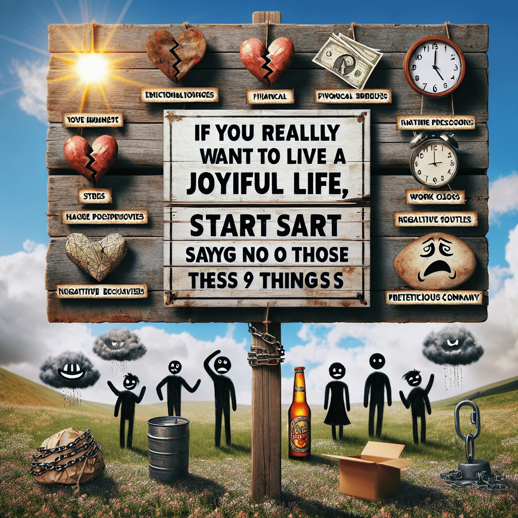 If You Really Want To Live A Joyful Life, Start Saying No To These 9 Things