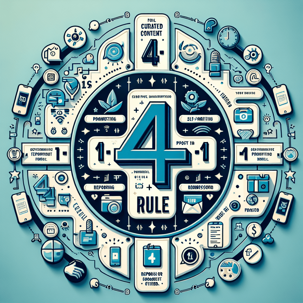 What is the 4-1-1 rule in social media marketing?