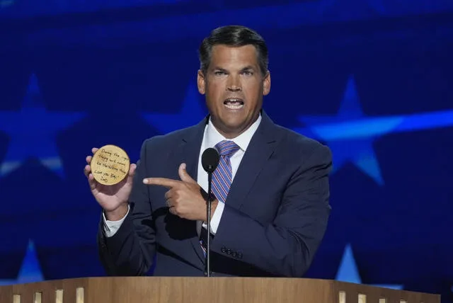 ‘Democrats are as patriotic as us.’ Adam Kinzinger delivers a message to conservatives at the DNC