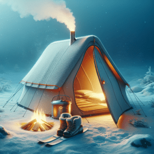 What is a hot tent for winter camping?