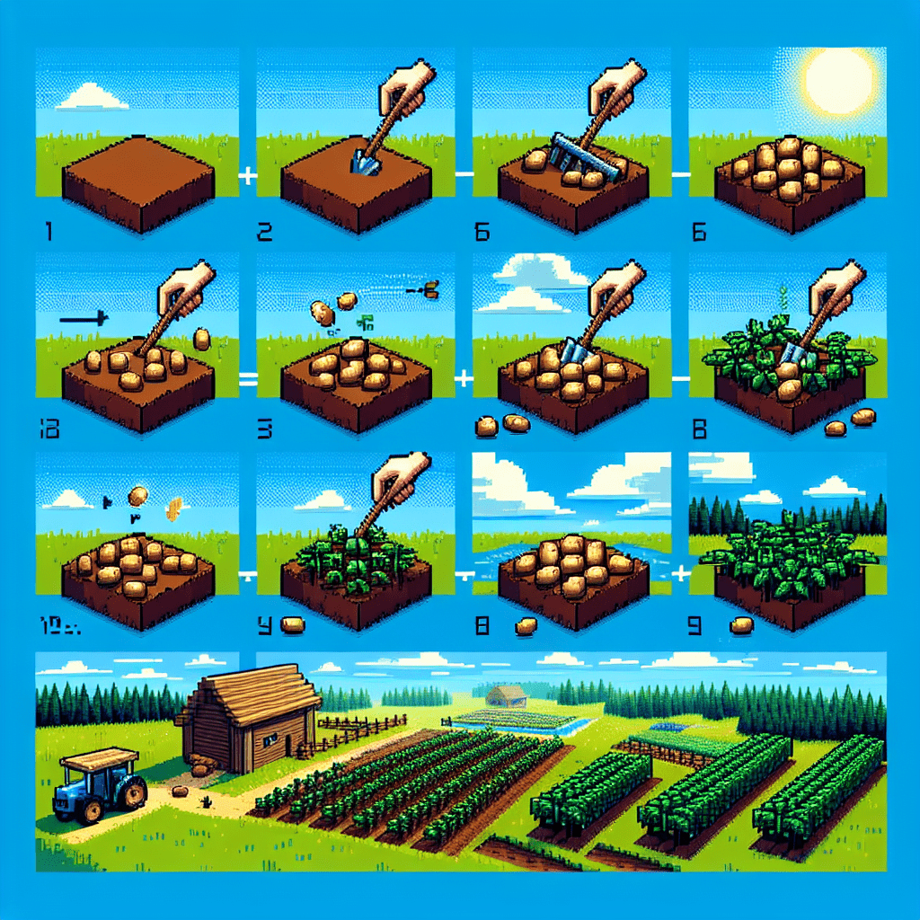 how to make a potato farm in minecraft