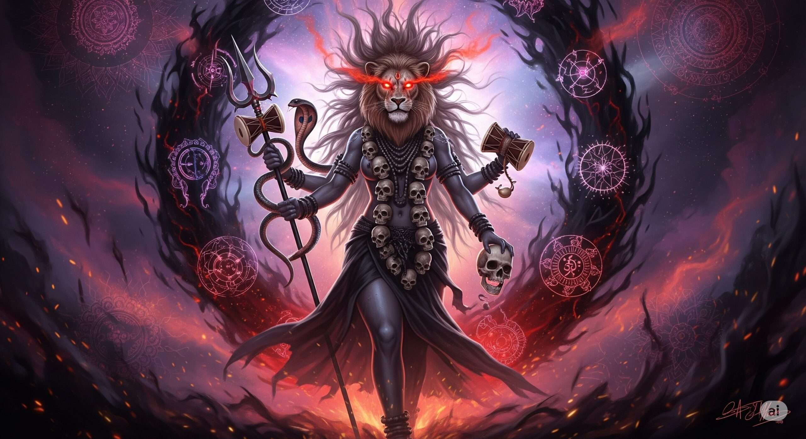 The Power and Mystery of Pratyangira Devi: Origins, Legends, and Spiritual Significance