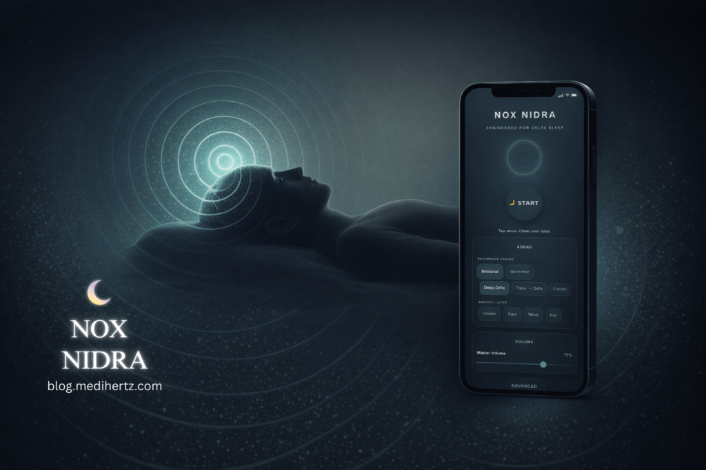 Nox Nidra – Binaural Beats & Delta Sleep Sound Generator for Deep Rest