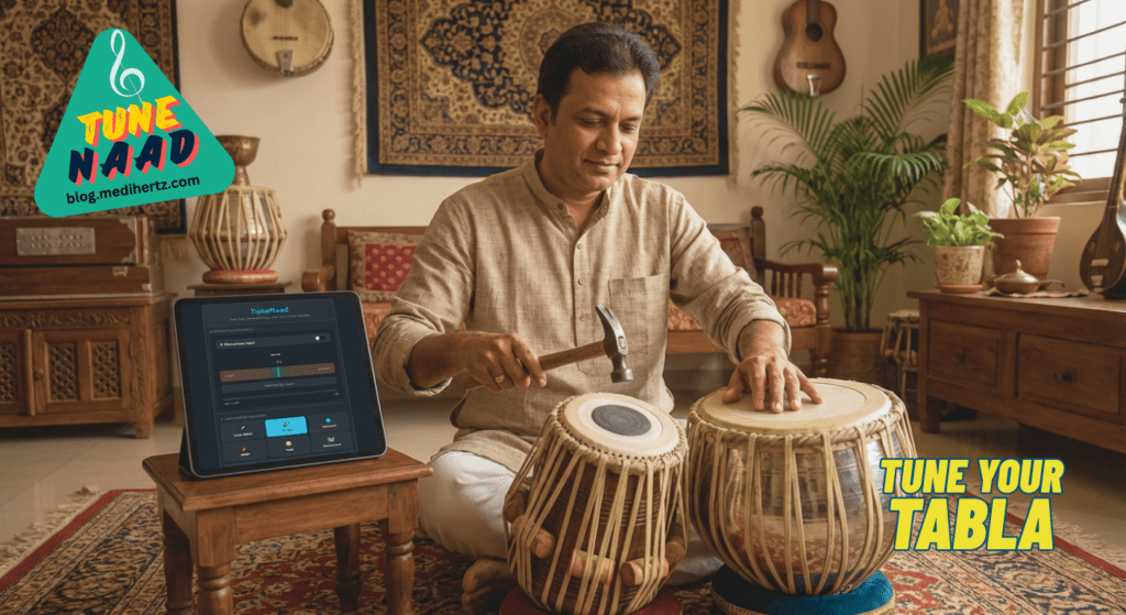 TuneNaad 🎸 Guitar, Tabla, Vocal Tuner with Pure Tone & Tanpura Support