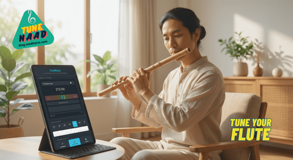 TuneNaad 🎸 Guitar, Tabla, Vocal Tuner with Pure Tone & Tanpura Support