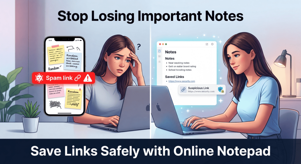 Calm Online Notepad with Auto Save – Distraction-Free Writing Tool 📝