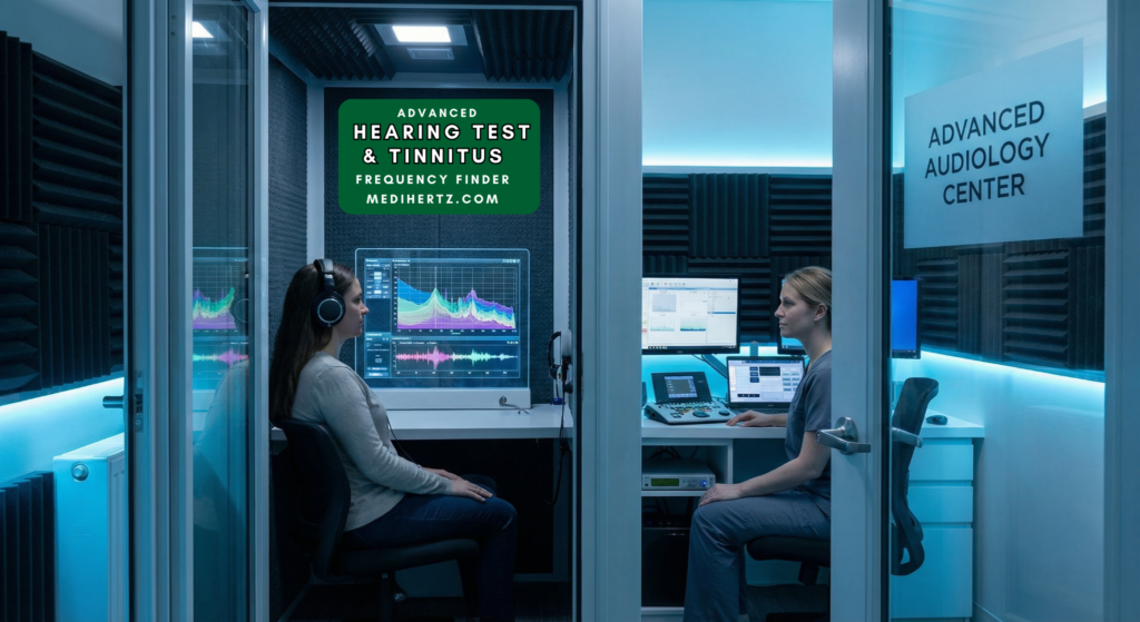 Advanced Hearing Test & Tinnitus Frequency Finder MEDIHERTZ.COM