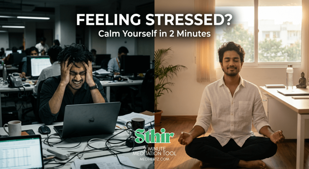 Sthir – 2 Minute Meditation Tool 🧘‍♂️ 2 Minute Meditation for Stress, Anxiety & Work Pressure (Instant Calm Tool)