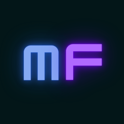 Medihertz MF logo representing sound frequencies, healing tones, binaural beats, and cymatics resonance technology
