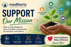 QR code to support Medihertz through Buy Me a Coffee for international supporters. Scan to contribute any amount and help keep Medihertz tools and resources free.