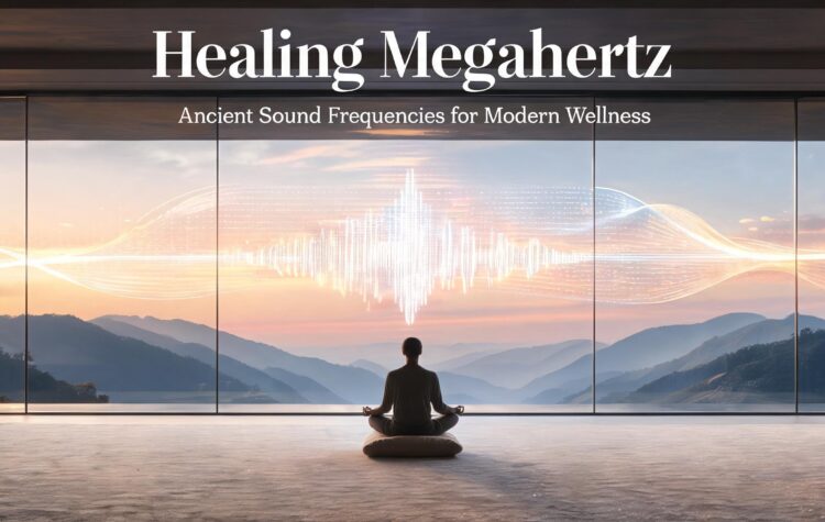 Ancient Himalayan tribal community performing sacred sound healing with traditional drums, conch shells, Tibetan singing bowls, bells, bamboo flutes, and a Maha Kali fire ritual beneath the stars, celebrating ancient healing frequencies, meditation, spiritual wellness, and ancestral sound traditions.